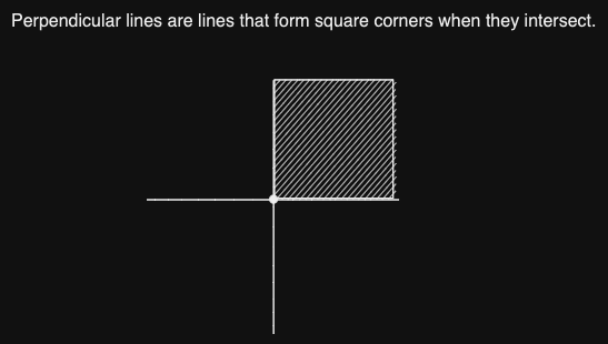 Geometry: What is a perpendicular line?