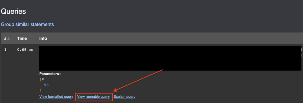 API Platform: Inspect the SQL query that runs for a given endpoint