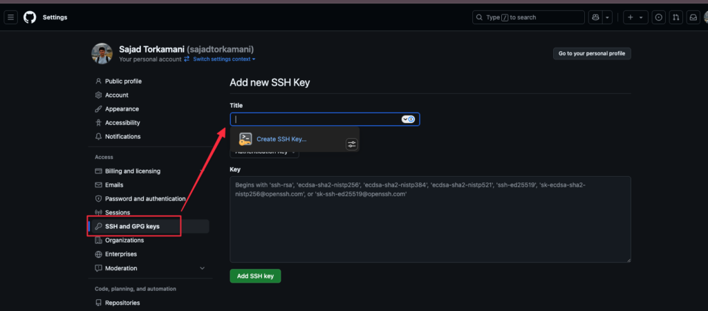 Generate SSH key and add it to your GitHub account