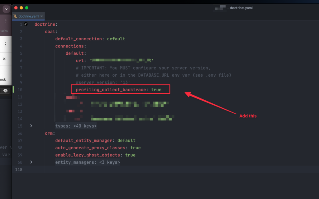 How to see what code executed a Doctrine query