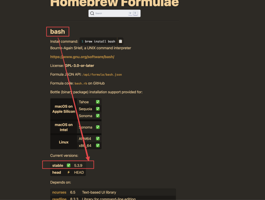 Upgrade bash on macOS